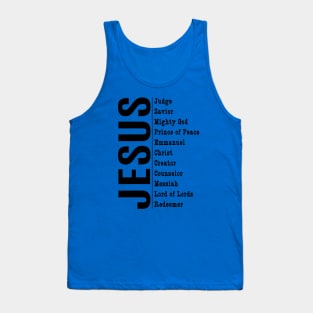 Jesus and his titles Tank Top